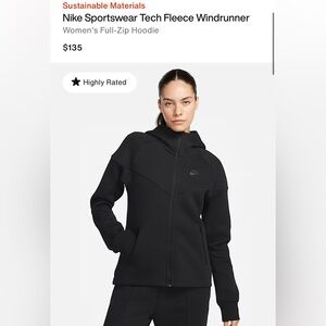 Nike Sportswear Tech Fleece Windrunner
Women's Full-Zip Hoodie